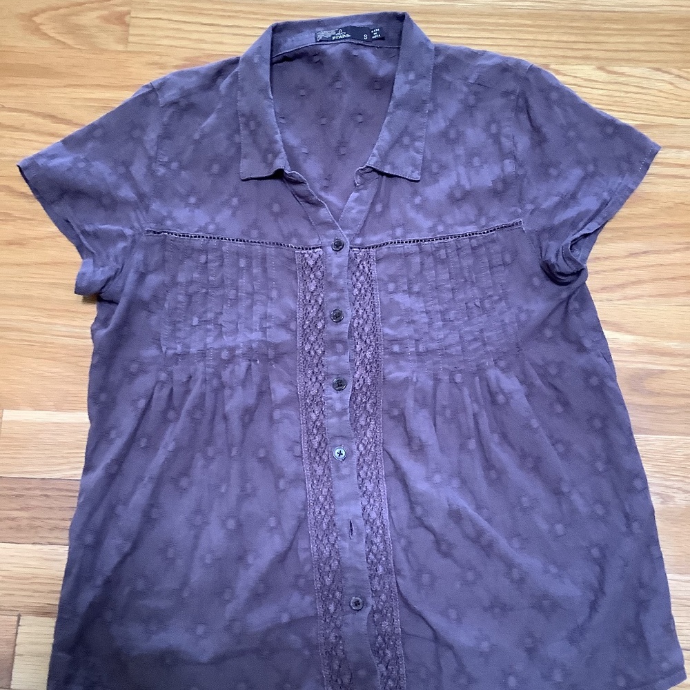 PrAna Katya short sleeved button down